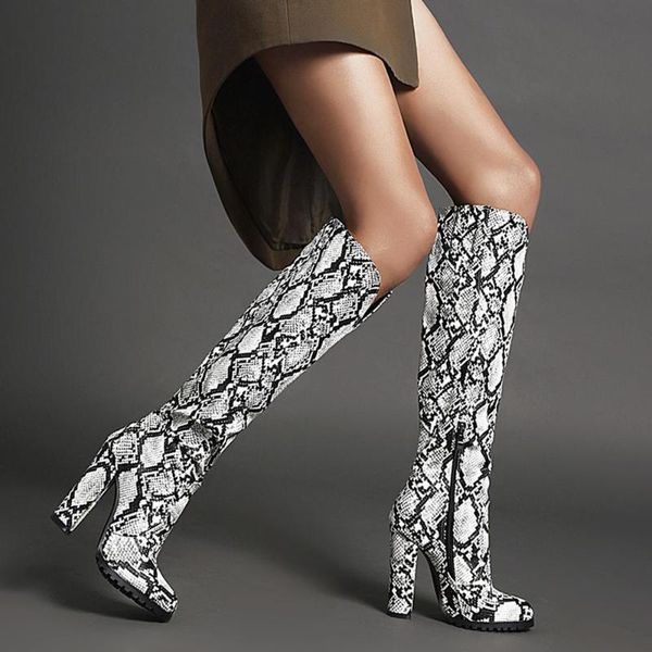 women's boots autumn thigh high heels high boots-women shoes woman winter shoes snake print round toe zipper booties, Black
women's boots autumn thigh high heels high boots-women shoes woman winter shoes snake print round toe zipper booties, Black