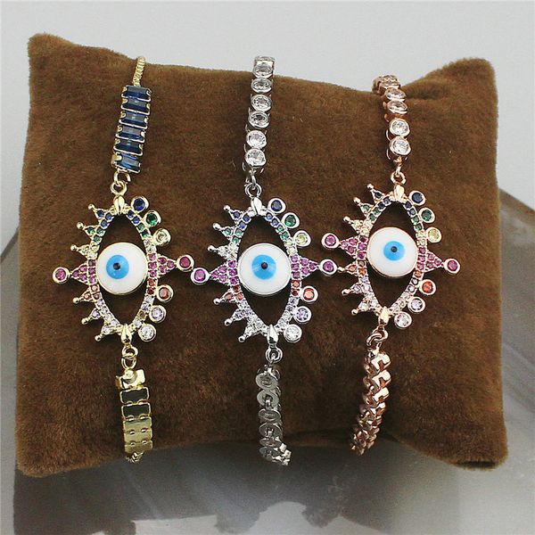 adjustable 10pcs/lot fashion adjustable cz charm bracelet, evil eyes styling accessories, cz charm bracelet connector, Golden;silver
adjustable 10pcs/lot fashion adjustable cz charm bracelet, evil eyes styling accessories, cz charm bracelet connector, Golden;silver