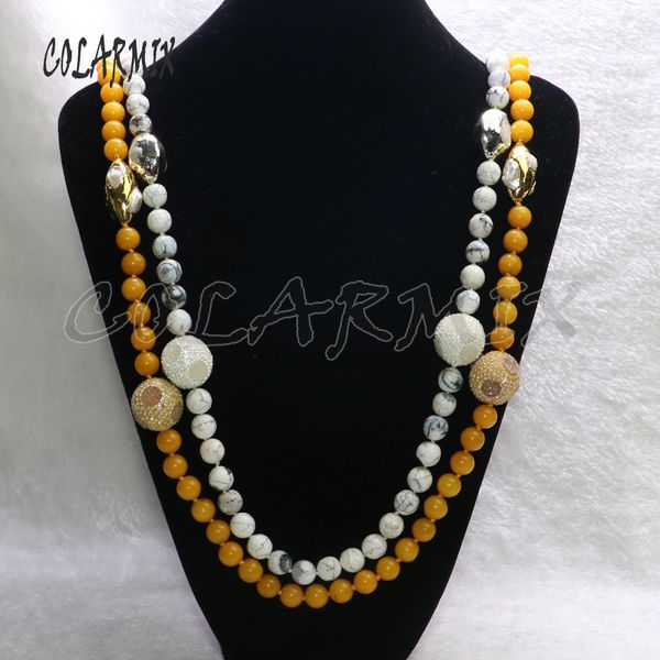 handmade beaded strand necklace natural pearls necklace mix color beaded fashion jewelry gift for lady 6134, Silver
handmade beaded strand necklace natural pearls necklace mix color beaded fashion jewelry gift for lady 6134, Silver