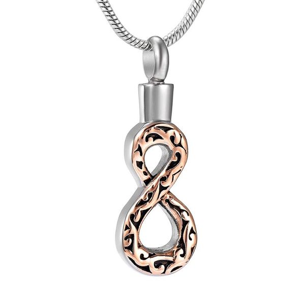 Figure 8 Cremation pendant stainless steel dog charms custom jewelry making men infinity necklace hold human pet dog cat ashes, Silver
Figure 8 Cremation pendant stainless steel dog charms custom jewelry making men infinity necklace hold human pet dog cat ashes, Silver