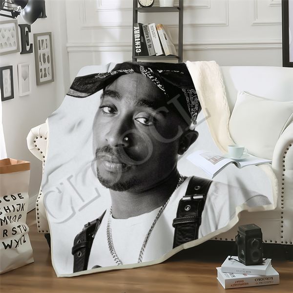 cloocl rock rapper 2pac blanket 3d print star singer double layer fashion casual sofa youth bedding throw blankets
cloocl rock rapper 2pac blanket 3d print star singer double layer fashion casual sofa youth bedding throw blankets