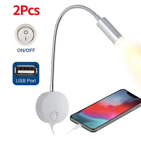2pcs dc 12v чтение свет с usb зарядный порт, rv внутреннее освещение, гибкие led light светильники (серебро
2pcs dc 12v чтение свет с usb зарядный порт, rv внутреннее освещение, гибкие led light светильники (серебро