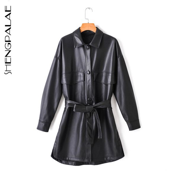 shengpalae 2020 autumn and winter fashion streetwear single breasted long sleeve parchwork lapel leather coat women se034, Black;brown
shengpalae 2020 autumn and winter fashion streetwear single breasted long sleeve parchwork lapel leather coat women se034, Black;brown