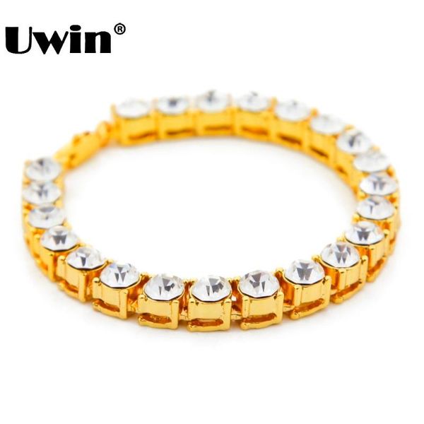 uwin men hip hop iced out bracelet shining 1 row 8mm round cut cz cubic zirconia tennis bracelets men's bling bling bangle, Black
uwin men hip hop iced out bracelet shining 1 row 8mm round cut cz cubic zirconia tennis bracelets men's bling bling bangle, Black