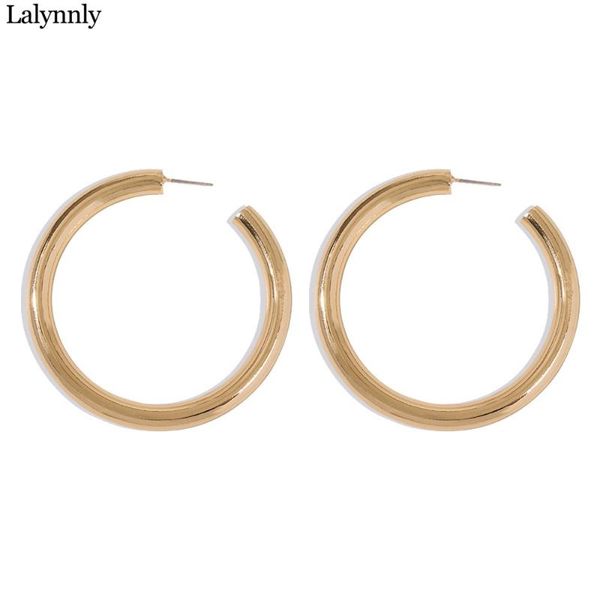 lalynnly simple big geometric hoop earrings gold color circle earrings for women fashion punk women jewelry accessories e8624, Golden;silver
lalynnly simple big geometric hoop earrings gold color circle earrings for women fashion punk women jewelry accessories e8624, Golden;silver