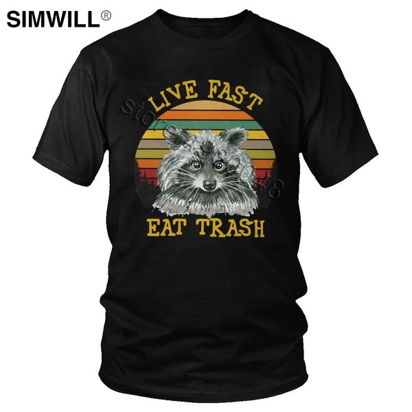 trendy retro live fast eat trash racoon t shirt short sleeved crew neck raccoon casual tee wholesale summer tshirt apparel
trendy retro live fast eat trash racoon t shirt short sleeved crew neck raccoon casual tee wholesale summer tshirt apparel