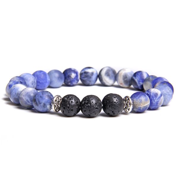 уникальный дизайн натуральный матовый матовый sodalite бисер браслет мода чакра черный лава браслет ювелирные изделия для женщин мужчин пода, Black
уникальный дизайн натуральный матовый матовый sodalite бисер браслет мода чакра черный лава браслет ювелирные изделия для женщин мужчин пода, Black