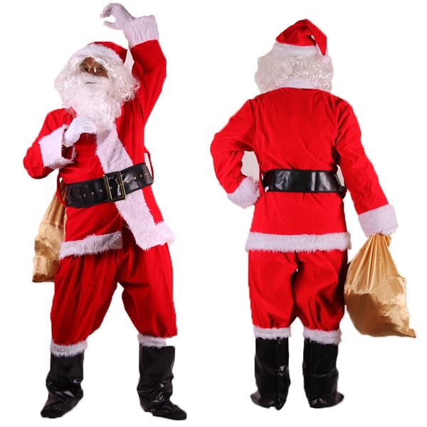 winter thickening cold proof christmas clothing costume new suit santa mascot claus costume as red santa claus costume christmas party, Red;yellow
winter thickening cold proof christmas clothing costume new suit santa mascot claus costume as red santa claus costume christmas party, Red;yellow