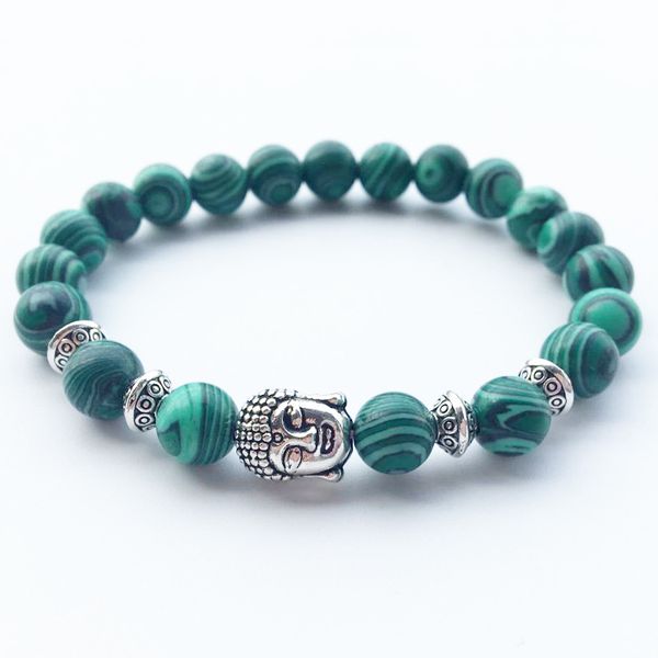 charm bracelets classic natural malachite beaded bracelet blue lava buddha pearl suitable male and female friends match, Golden;silver
charm bracelets classic natural malachite beaded bracelet blue lava buddha pearl suitable male and female friends match, Golden;silver