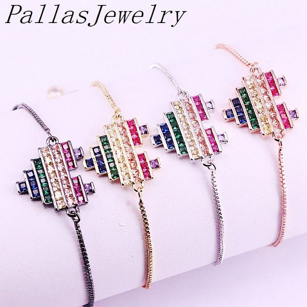 10шт мульти cz micro pave цирконий шарм форма сердце браслет регулируемых цепи браслеты для женщин ювелирных изделий, Black
10шт мульти cz micro pave цирконий шарм форма сердце браслет регулируемых цепи браслеты для женщин ювелирных изделий, Black