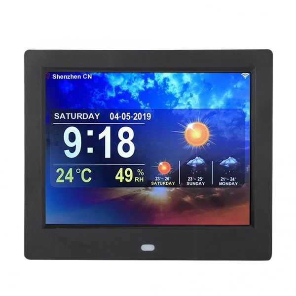 8 inch multi-function smart wifi digital p frame clock weather forecast tft 4:3 screen
8 inch multi-function smart wifi digital p frame clock weather forecast tft 4:3 screen