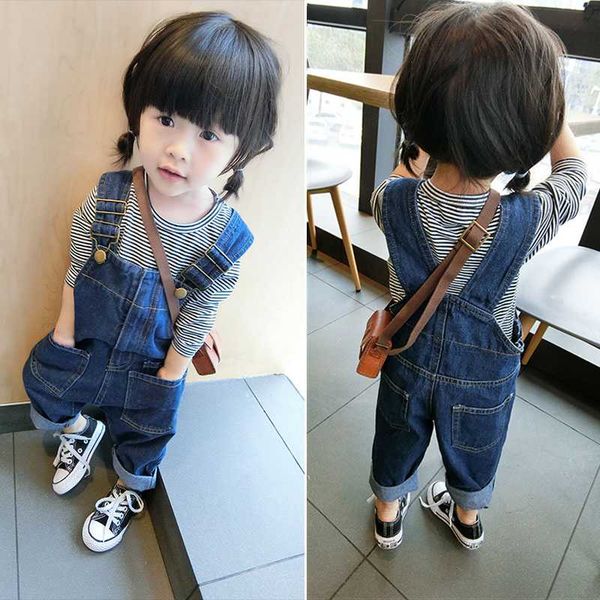 children solid jean overalls for girls spring fall kids denim suspender pants loose boys overalls baby clothing for 2 3 4 5 6 7, Blue
children solid jean overalls for girls spring fall kids denim suspender pants loose boys overalls baby clothing for 2 3 4 5 6 7, Blue