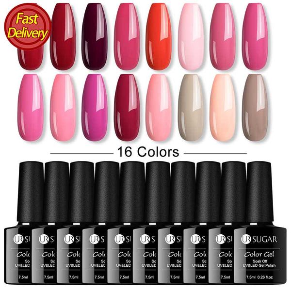ur sugar 16pcs gel nail polish set 7.5ml semi permanent hybrid varnish color gel polish uv led nail art soak off uv varnish, Red;pink
ur sugar 16pcs gel nail polish set 7.5ml semi permanent hybrid varnish color gel polish uv led nail art soak off uv varnish, Red;pink