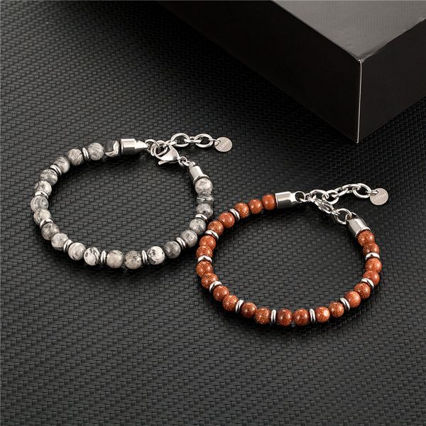 charm bracelets mkendn fashion strand bracelet men jewelry 6mm natural stone stainless steel tiger eye bead, Golden;silver
charm bracelets mkendn fashion strand bracelet men jewelry 6mm natural stone stainless steel tiger eye bead, Golden;silver