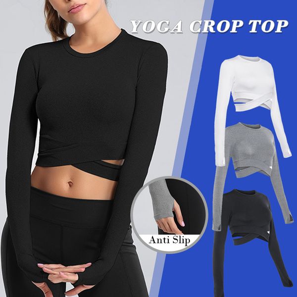 tight seamless yoga shirts sportwear women long sleeve cropped gyms fitness female running workout sport t-shirts, White;red
tight seamless yoga shirts sportwear women long sleeve cropped gyms fitness female running workout sport t-shirts, White;red