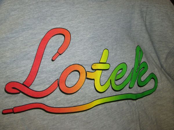 lotek bmx bike t-shirt mens s sm fit small gray rainbow lotek shoe co logo new
lotek bmx bike t-shirt mens s sm fit small gray rainbow lotek shoe co logo new