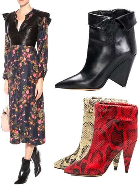 boots woman leather pointed toe spike heel ankle celebrity cuffed plus size short real pos, Black
boots woman leather pointed toe spike heel ankle celebrity cuffed plus size short real pos, Black
