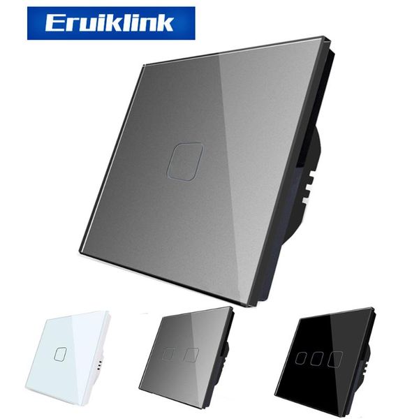 smart home control eu/uk standard light wall touch screen switch, ac110-250v switch crystal glass panel 1 gang way
smart home control eu/uk standard light wall touch screen switch, ac110-250v switch crystal glass panel 1 gang way