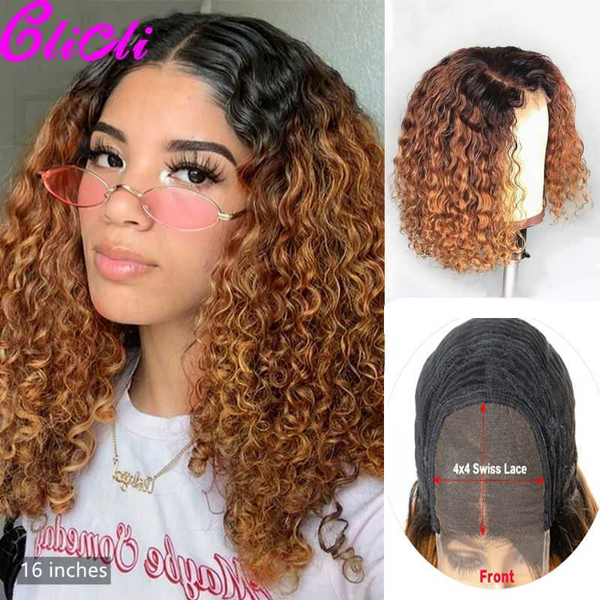 lace wigs 13x4 deep curly wig frontal brazilian human hair bob closure 4x4 ombre honey blonde remy 150%, Black;brown
lace wigs 13x4 deep curly wig frontal brazilian human hair bob closure 4x4 ombre honey blonde remy 150%, Black;brown