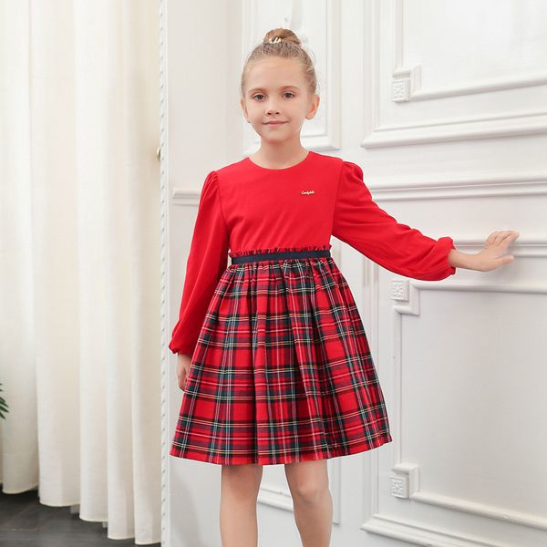 kid girls autumn plaid dress cotton for 4-6 years, Red;yellow
kid girls autumn plaid dress cotton for 4-6 years, Red;yellow