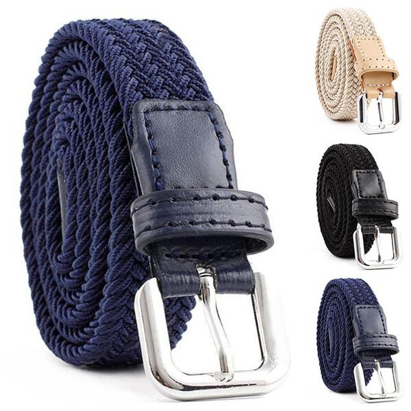 mens womens elasticated belts canvas stretch elastic braided waist belt buckle, Black;brown
mens womens elasticated belts canvas stretch elastic braided waist belt buckle, Black;brown