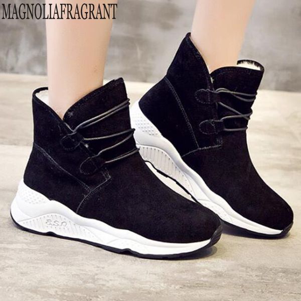 boots women sports genuine leather winter warm cotton platform ankle snow casual booties botas mujer y189, Black
boots women sports genuine leather winter warm cotton platform ankle snow casual booties botas mujer y189, Black