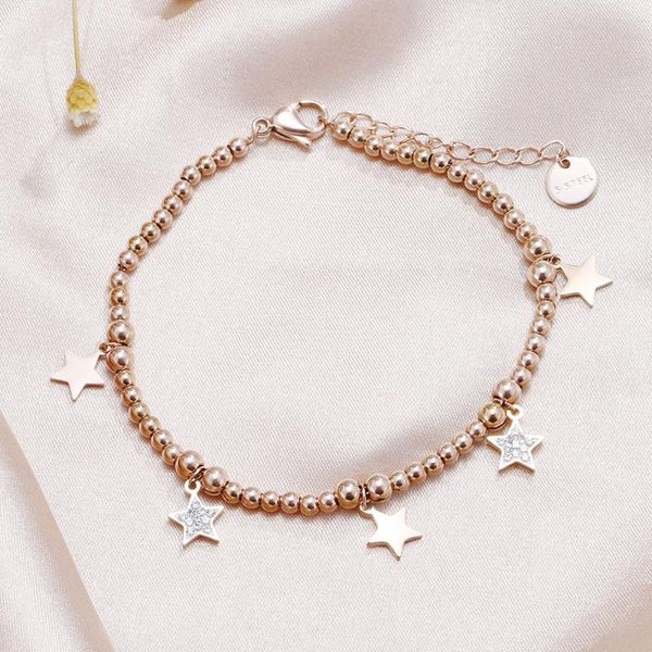 charm bracelets stainless steel small stars bracelet for women gold silvery elastic beads chain girl fashion jewelry accessory, Golden;silver
charm bracelets stainless steel small stars bracelet for women gold silvery elastic beads chain girl fashion jewelry accessory, Golden;silver