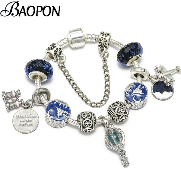 charm bracelets diy telescope & aircraft with safety chain crystal beads fine for women fashion jewelry gift, Golden;silver
charm bracelets diy telescope & aircraft with safety chain crystal beads fine for women fashion jewelry gift, Golden;silver