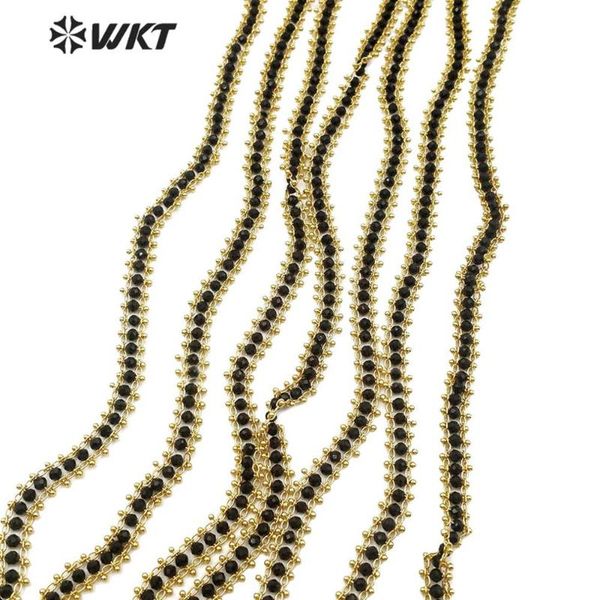wt-rbc122 natural stone chain black stone beads with gold electroplated chain 3mm beads rosary 10 meters for jewel making, Silver
wt-rbc122 natural stone chain black stone beads with gold electroplated chain 3mm beads rosary 10 meters for jewel making, Silver