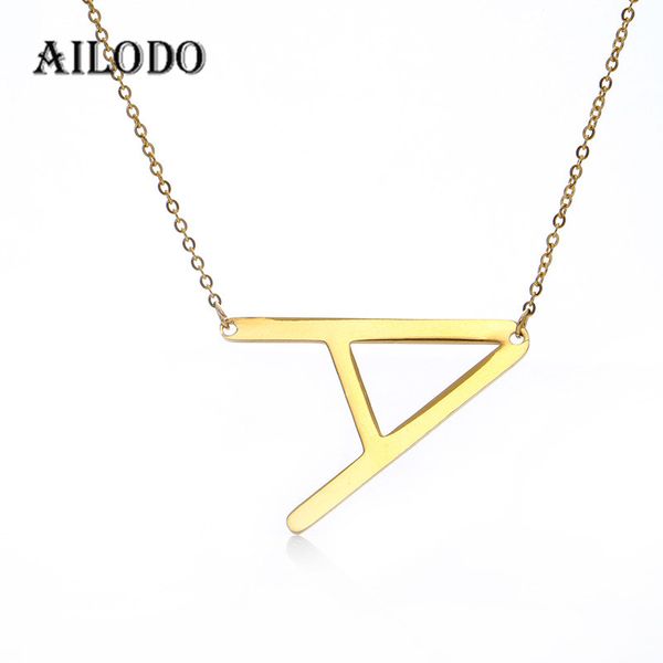 ailodo initial necklace stainless steel big letter necklace a-z gold silver color pendant fashion jewelry gifts 20jun65
ailodo initial necklace stainless steel big letter necklace a-z gold silver color pendant fashion jewelry gifts 20jun65