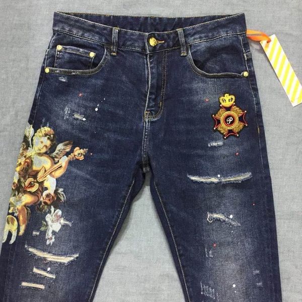 wk09435 fashion men's jeans 2020 runway luxury european design party style men's clothing, Blue
wk09435 fashion men's jeans 2020 runway luxury european design party style men's clothing, Blue