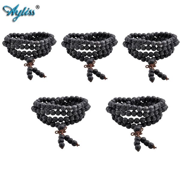 beaded, strands ayliss 5pc / 10pc wholesale 6mm/8mm natural 108 lava rock stone bracelets healing balance beads reiki buddha prayer bracelet, Black
beaded, strands ayliss 5pc / 10pc wholesale 6mm/8mm natural 108 lava rock stone bracelets healing balance beads reiki buddha prayer bracelet, Black