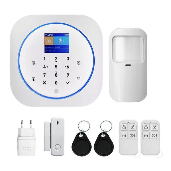 433mhz gsm wifi wireless home security&burglar alarm system with pir motion sensor/door sensor/siren alarm set
433mhz gsm wifi wireless home security&burglar alarm system with pir motion sensor/door sensor/siren alarm set
