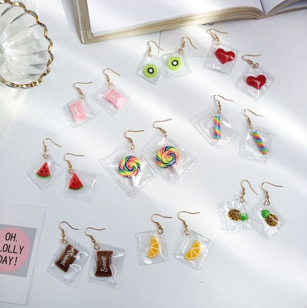 cute candy fruits spun sugar new design stylish drop earrings for women girls elegant adorable funny fashion jewelry earrings, Silver
cute candy fruits spun sugar new design stylish drop earrings for women girls elegant adorable funny fashion jewelry earrings, Silver