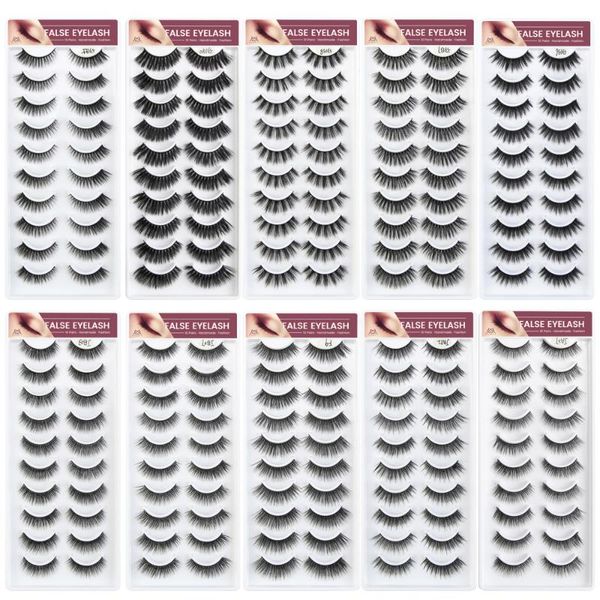 10 pairs 3d mink full strip lashes natural fake lashes long makeup extension soft handmade mink eyelashes for beauty tool
10 pairs 3d mink full strip lashes natural fake lashes long makeup extension soft handmade mink eyelashes for beauty tool
