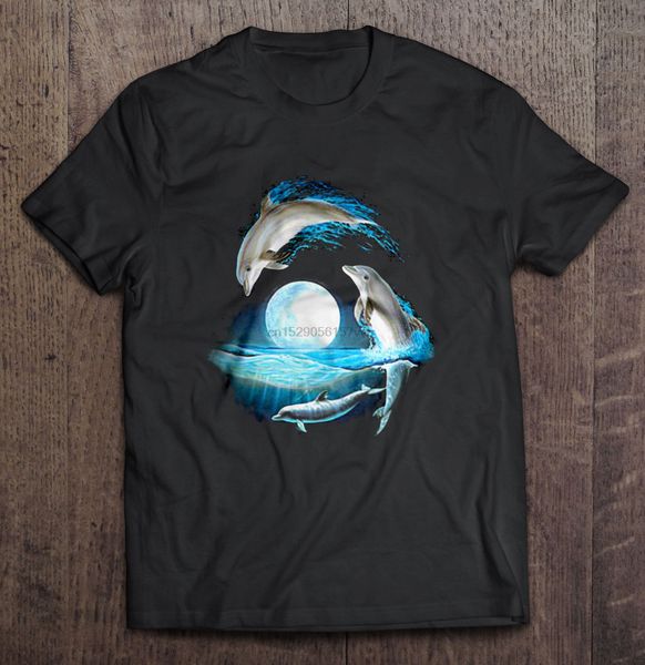 men t shirt dolphin nice women t-shirt