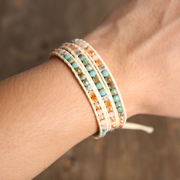 tennis oaiite fashion natural stone beaded wrap bracelets semi-precious handmade jewelry friendship women, Golden;silver
tennis oaiite fashion natural stone beaded wrap bracelets semi-precious handmade jewelry friendship women, Golden;silver