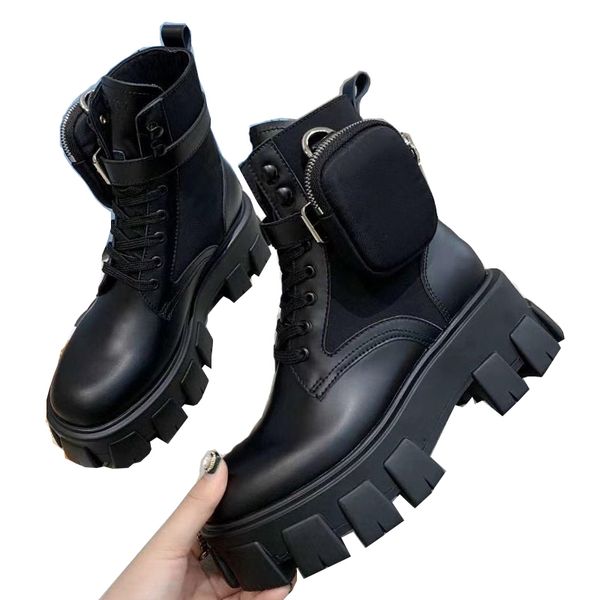 new arrival brushed rois leather combat nylon boots women winter martin bottes black platform ankle booties with removable pouch
new arrival brushed rois leather combat nylon boots women winter martin bottes black platform ankle booties with removable pouch