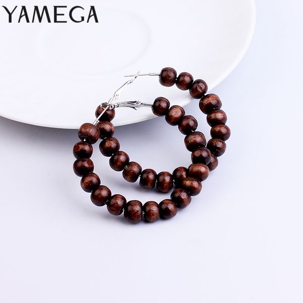 yamega handmade wooden hoop earrings for women vintage original 2 color big round circle alloy hook statement earrings jewelry, Silver
yamega handmade wooden hoop earrings for women vintage original 2 color big round circle alloy hook statement earrings jewelry, Silver