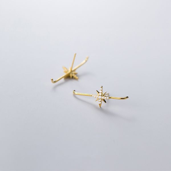 stud 100% 925 sterling silver earrings inlaid zirconia star shape for women lady daughter jewelry gift, Golden;silver
stud 100% 925 sterling silver earrings inlaid zirconia star shape for women lady daughter jewelry gift, Golden;silver