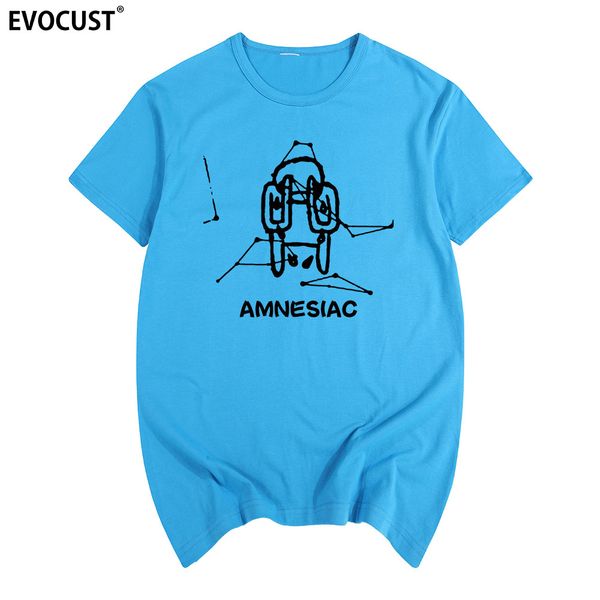 amnesiac radiohead summer print t-shirt cotton men t shirt new women tee