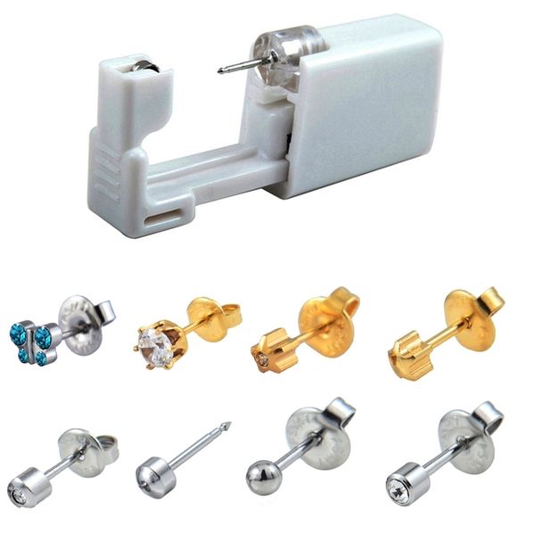 24pcs/pack disposable easier safe sterile ear units jewelry stud earring piercing gun kit butterfly, heart, round, Golden;silver
24pcs/pack disposable easier safe sterile ear units jewelry stud earring piercing gun kit butterfly, heart, round, Golden;silver