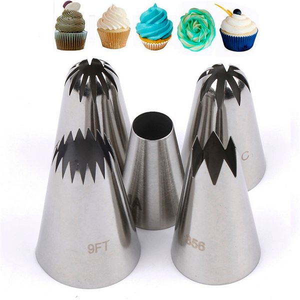 large metal cake cream decoration tips set pastry tools stainless steel icing piping nozzle cupcake cookie dessert decorators
large metal cake cream decoration tips set pastry tools stainless steel icing piping nozzle cupcake cookie dessert decorators