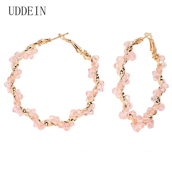 hoop & huggie uddein handmade weave round earrings for women accessories fashion golden charm party jewelry dangle big, Golden;silver
hoop & huggie uddein handmade weave round earrings for women accessories fashion golden charm party jewelry dangle big, Golden;silver