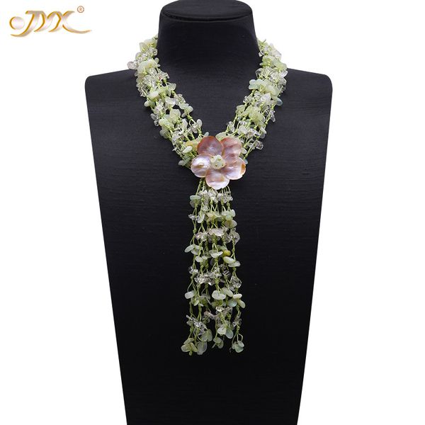 jyxfine 8.5-10mm irregular crystal with shell flower decorative necklace wholesale price jewelry gift for women, Silver
jyxfine 8.5-10mm irregular crystal with shell flower decorative necklace wholesale price jewelry gift for women, Silver