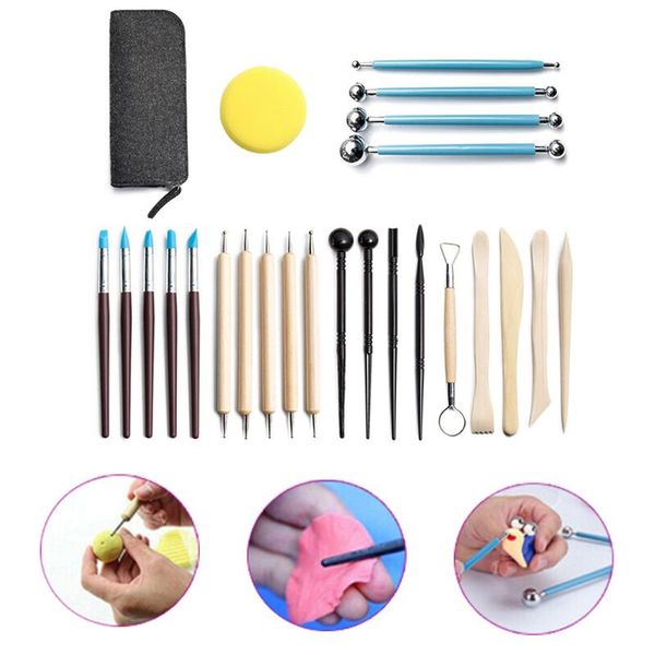 24pc sculpting tool pottery tools wood handle pottery set wax carving sculpt smoothing polymer shapers clay ceramic tool
24pc sculpting tool pottery tools wood handle pottery set wax carving sculpt smoothing polymer shapers clay ceramic tool