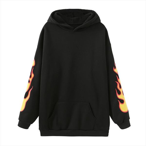 streetwear flame print women fleece hoodies loose pocket female hooded sweatshirt tracksuit warm winter lady pullovers, Black
streetwear flame print women fleece hoodies loose pocket female hooded sweatshirt tracksuit warm winter lady pullovers, Black