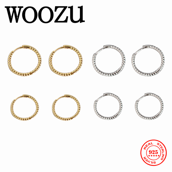 hoop & huggie woozu fashion korean minimalist twist 15mm ear buckle for women genuine 925 sterling silver punk men's rock earring jewel, Golden;silver
hoop & huggie woozu fashion korean minimalist twist 15mm ear buckle for women genuine 925 sterling silver punk men's rock earring jewel, Golden;silver