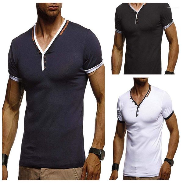 тройники мужской кнопки design basic tee спорт v tshirts лето простые мужские топы с коротким рукавом, White;black
тройники мужской кнопки design basic tee спорт v tshirts лето простые мужские топы с коротким рукавом, White;black