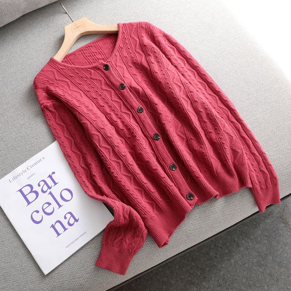 women's knits & tees jacket women button cardigans o-neck spring autumn knit sweater casual loose coat outwear female, White
women's knits & tees jacket women button cardigans o-neck spring autumn knit sweater casual loose coat outwear female, White
